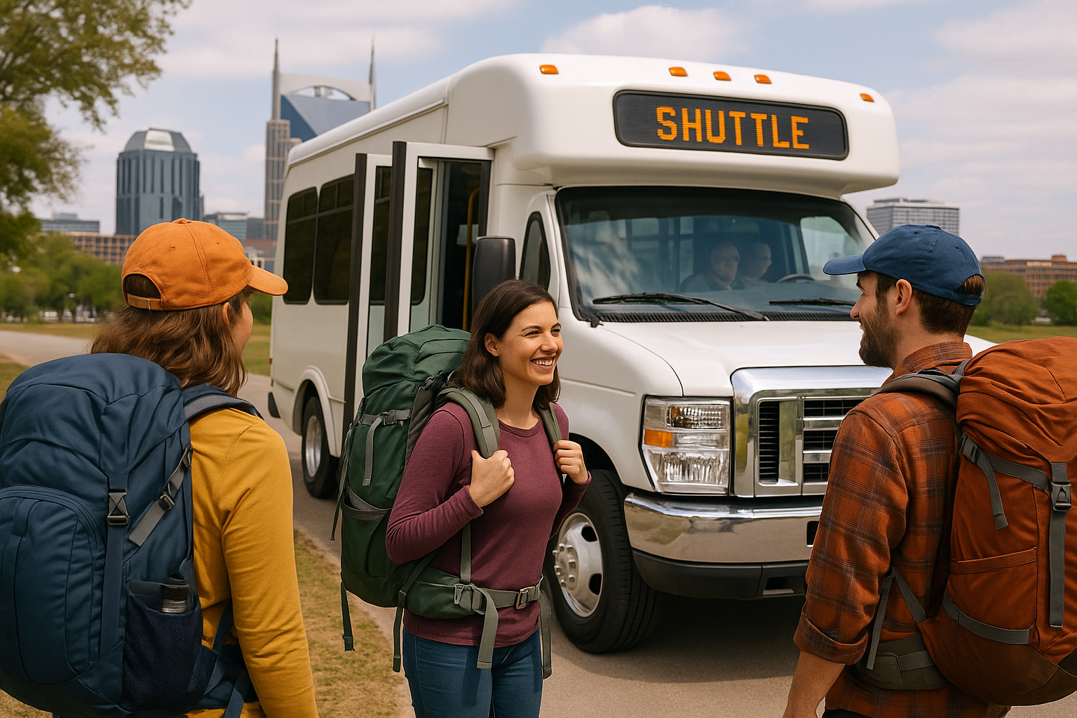 Campers preparing for downtown Nashville visit
