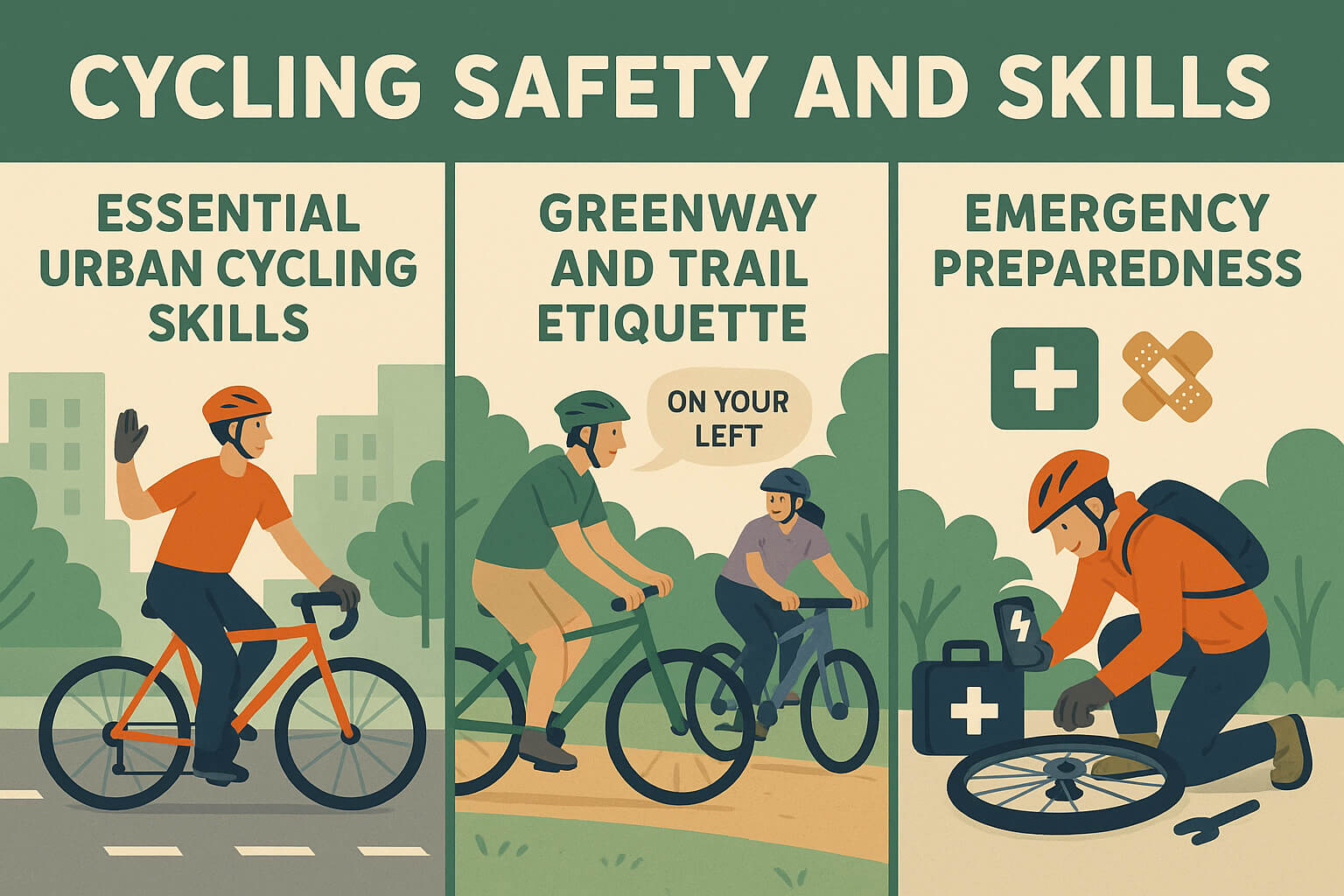 cycling safety infographics