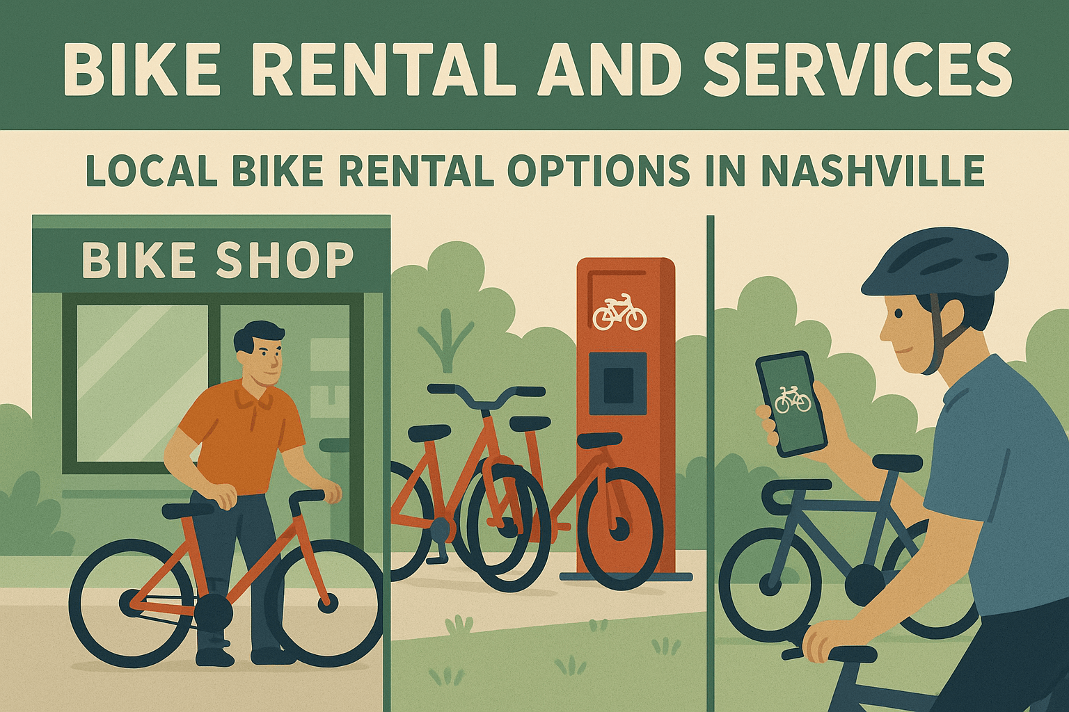 nashville bike rental infographics