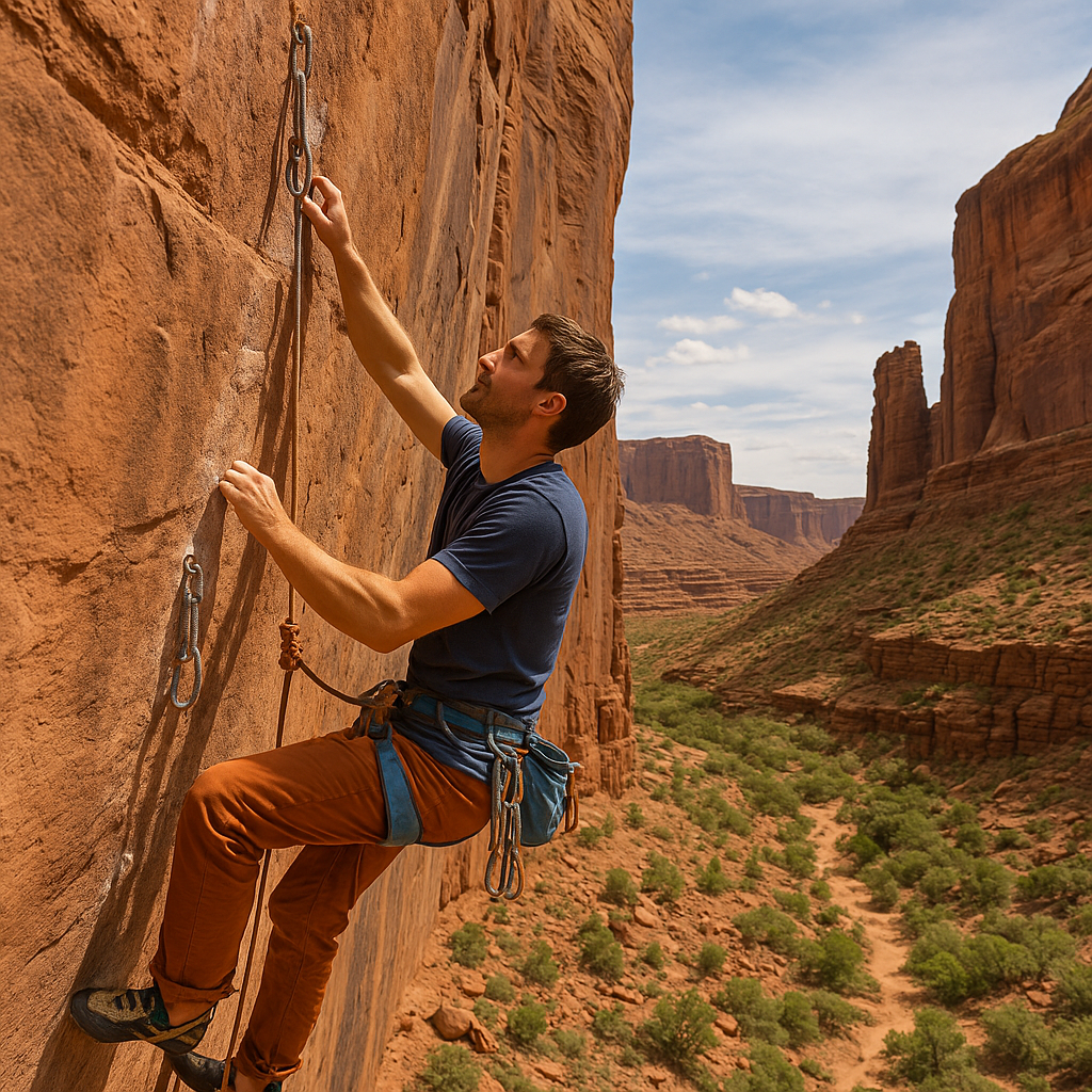 Moab sport climbing