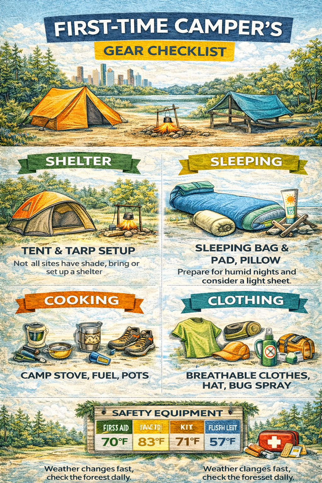 First-Time Camper's Gear Checklist