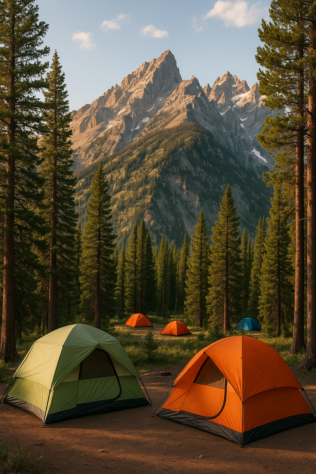 Jenny Lake Campground with tents