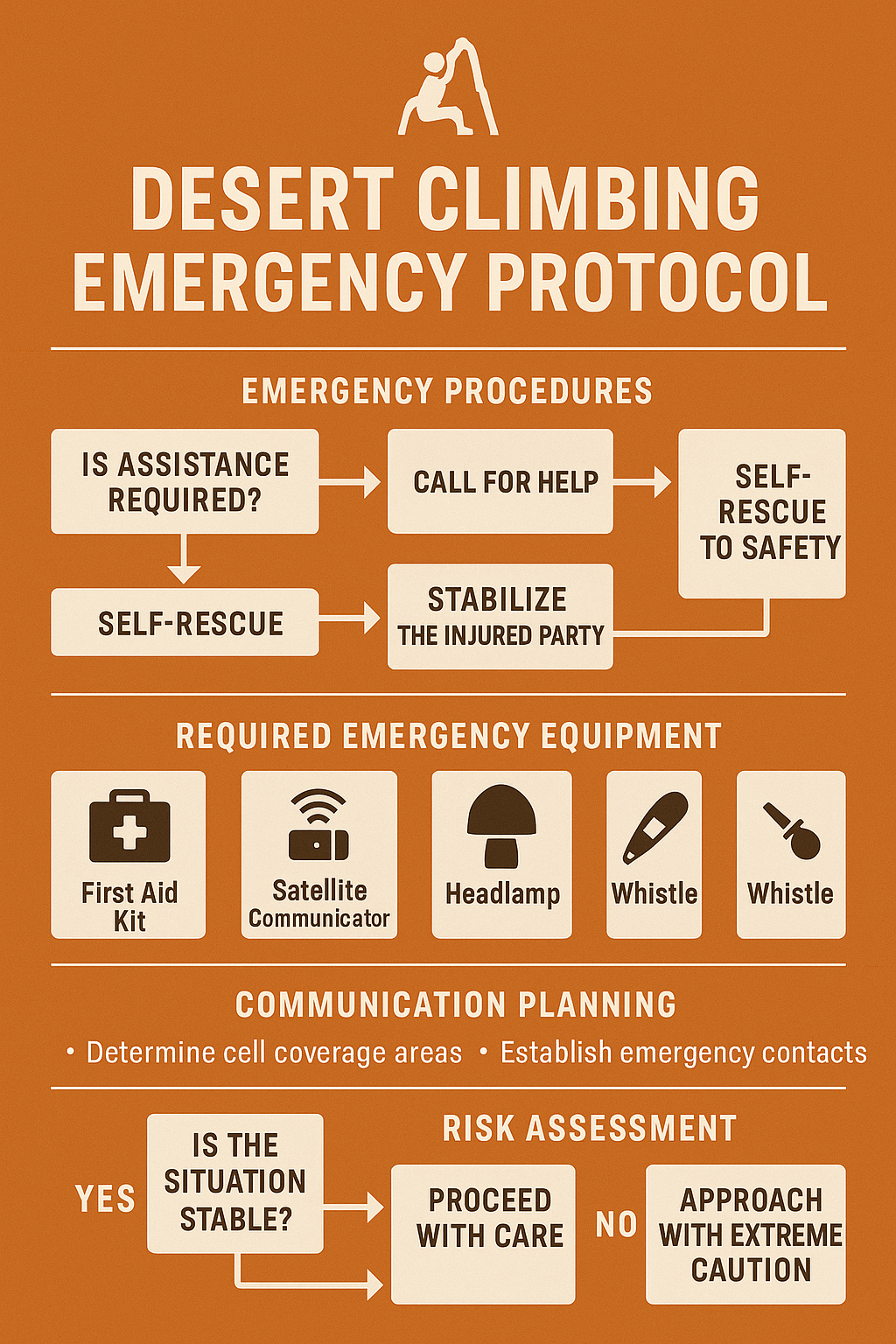 Desert Climbing Emergency Protocol