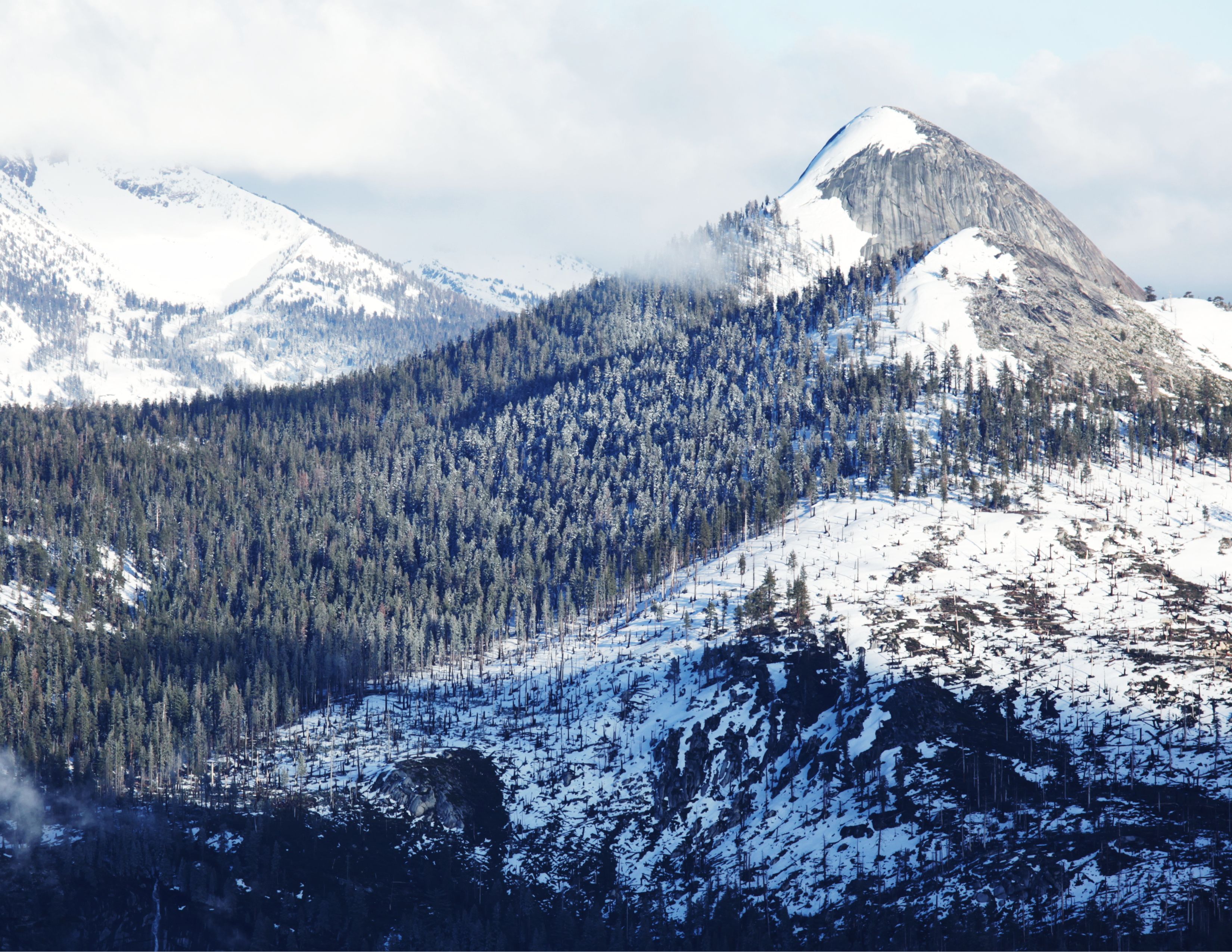 Yosemite National Park Snow Mountains