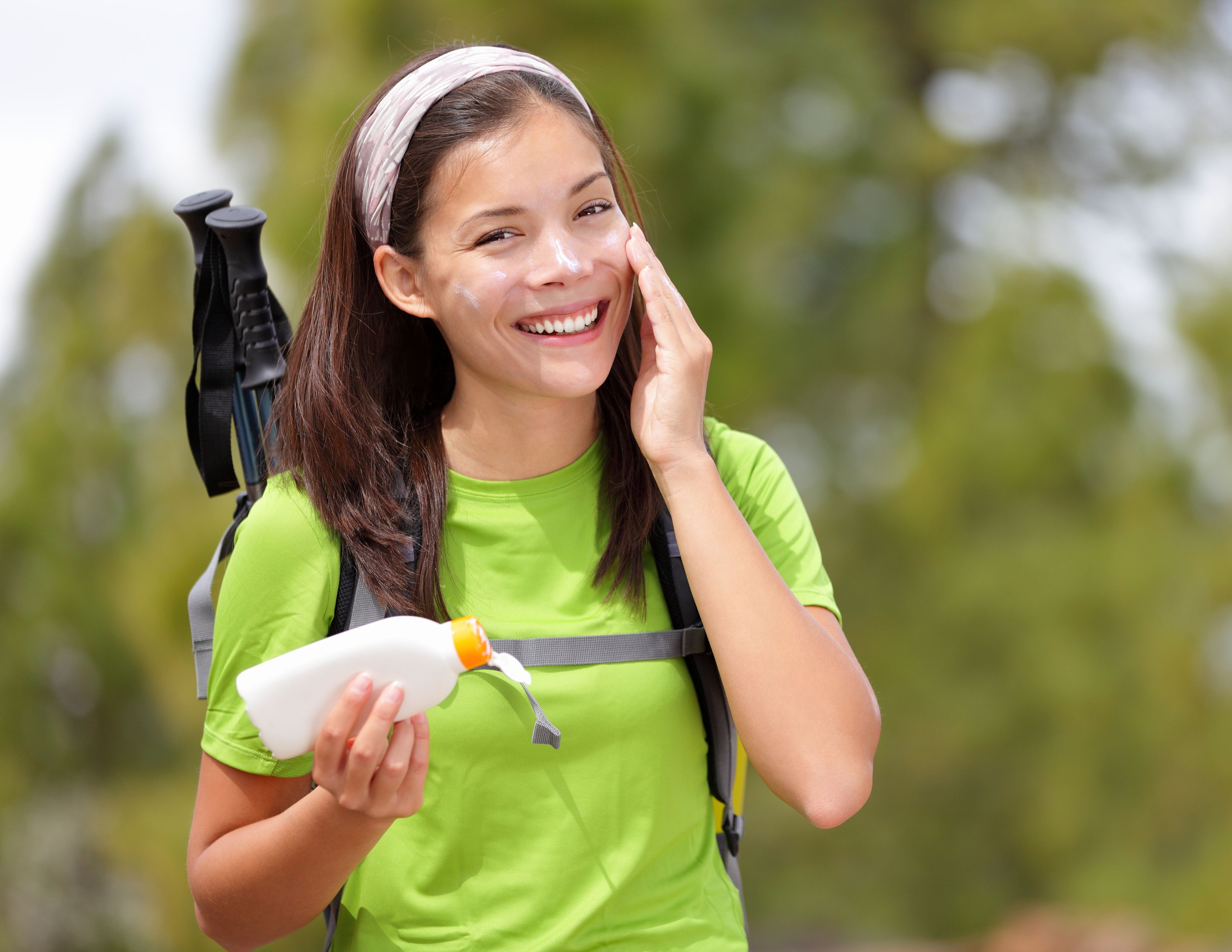 Sunscreen and sun protection for hikers