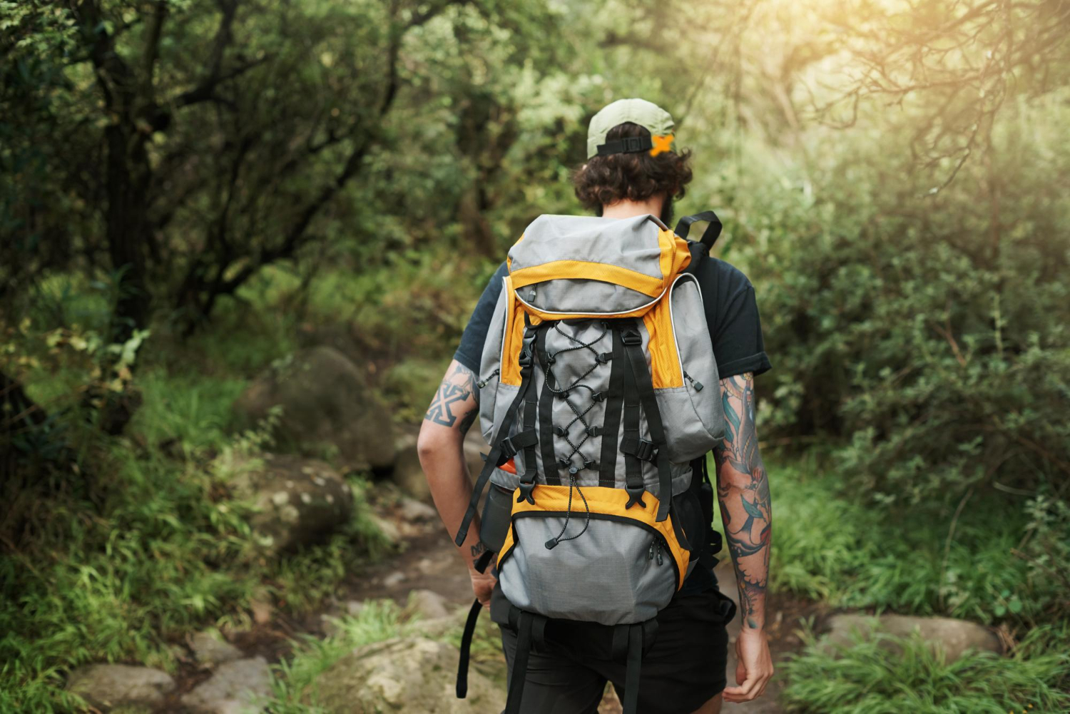 man backpacking | man backpacking