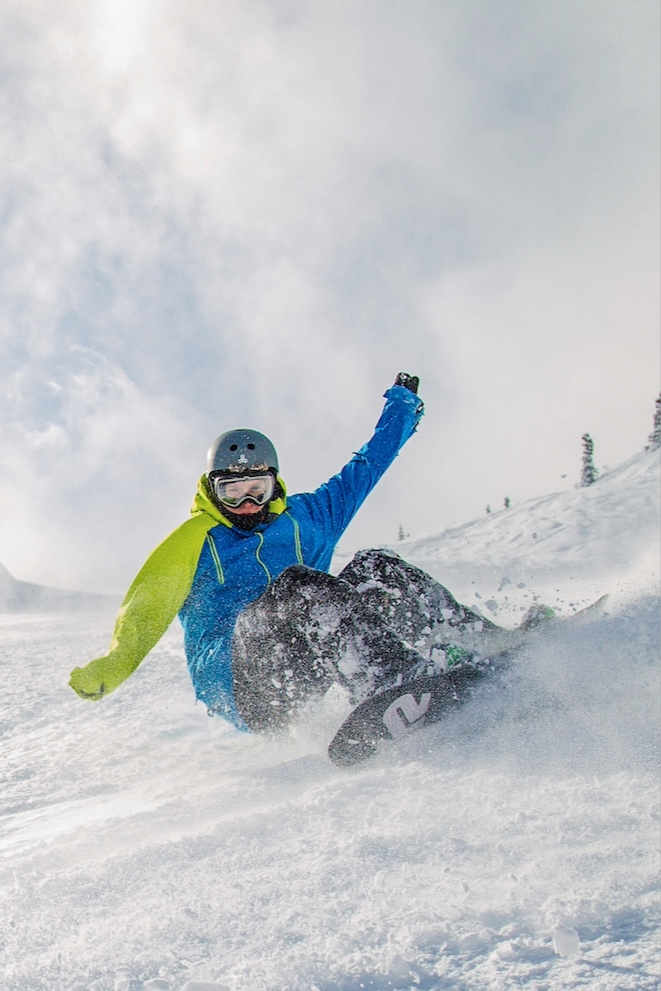 Man snowboarding near Seattle | 