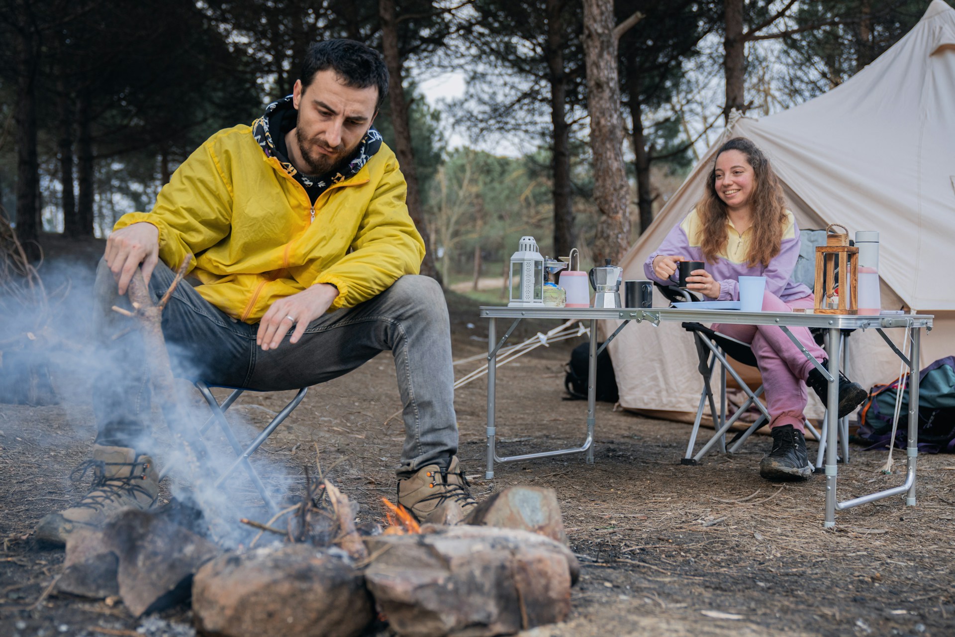 couple camping | couple camping