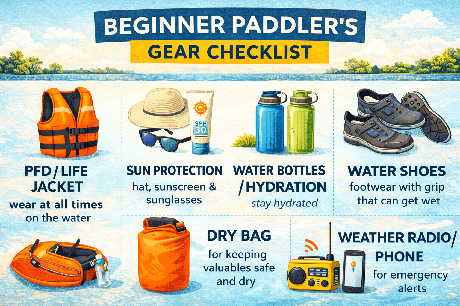 Beginner Paddler's Gear Checklist
