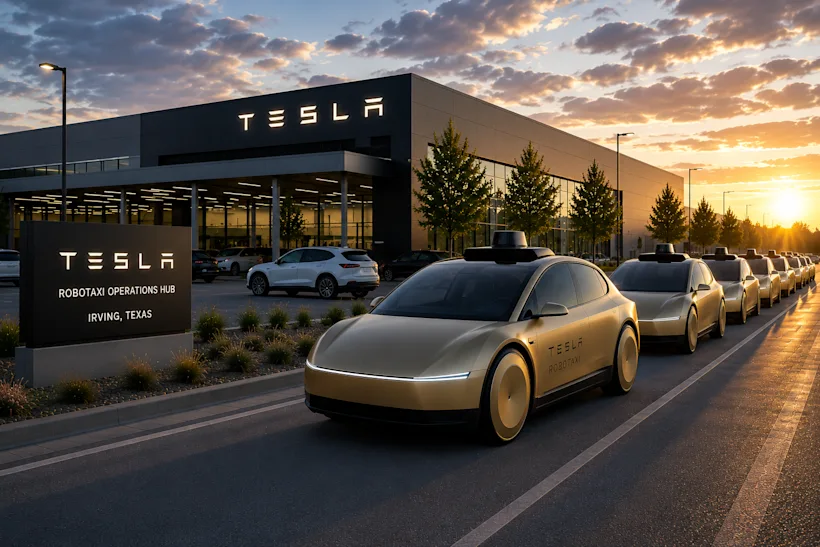 Robotaxi Hub Irving Texas