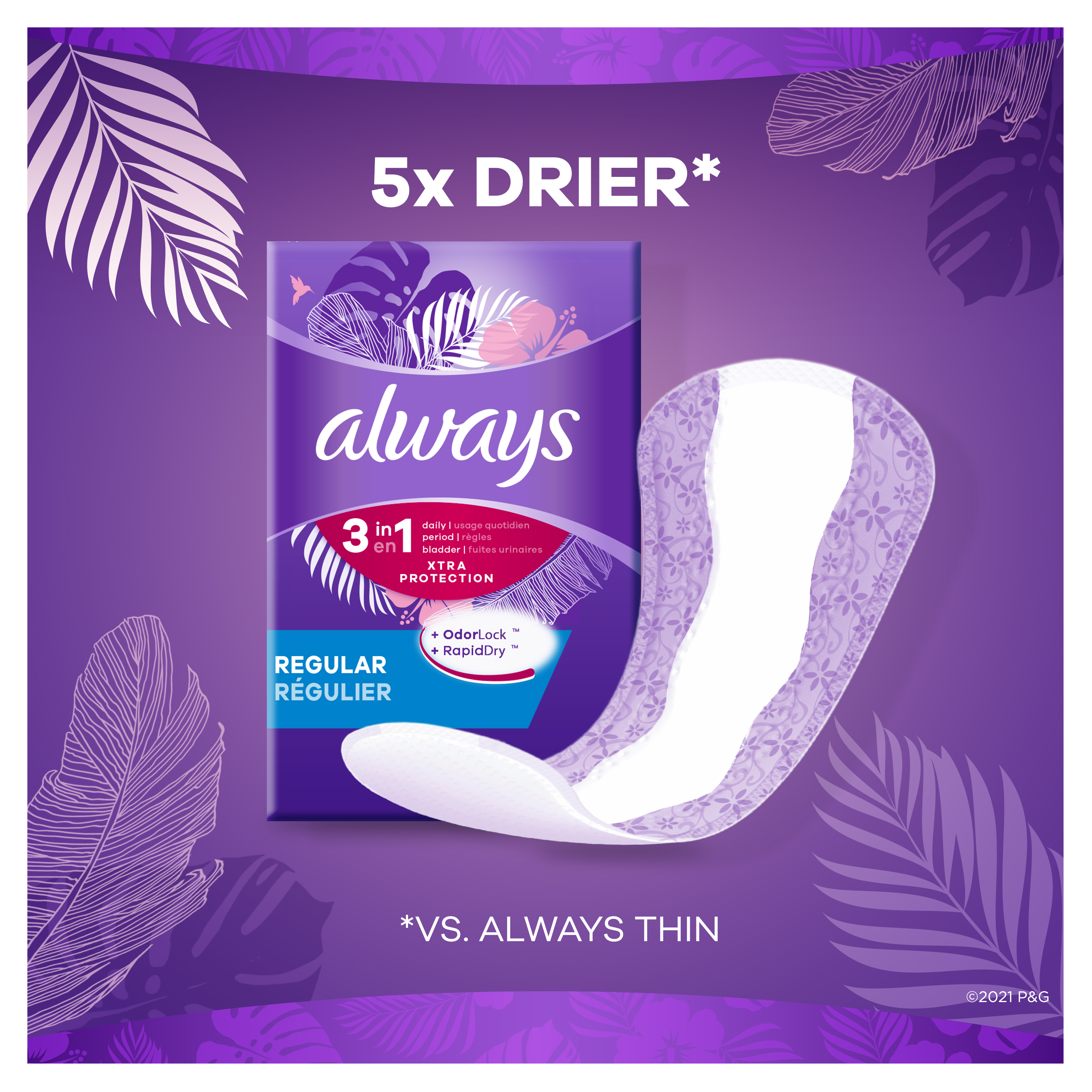 Always-Daily-Liners-Venus-XtraProtection-3in1-5x-Drier