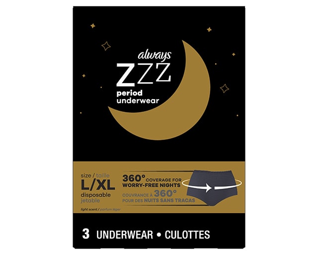 Always ZZZ Overnight Disposable Period Underwear