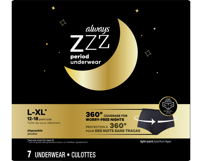Buy Always ZZZ Overnight Disposable Period Underwear for Women