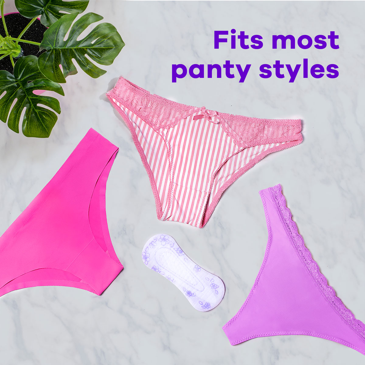 Fits most panty styles Multistyle 