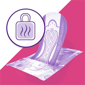 Pantyliner with up to 10 hours of comfortable protection