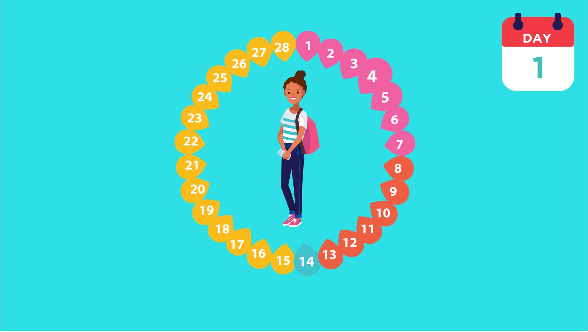Watch <a tabindex="0" target="_blank" href="https://www.youtube.com/watch?v=nzVKrDDarjs&amp;t=68s" rel="noreferrer" aria-label="noopener noreferrer">Your Menstrual Cycle &amp; Periods - what you need to know in less than 3 minutes</a>