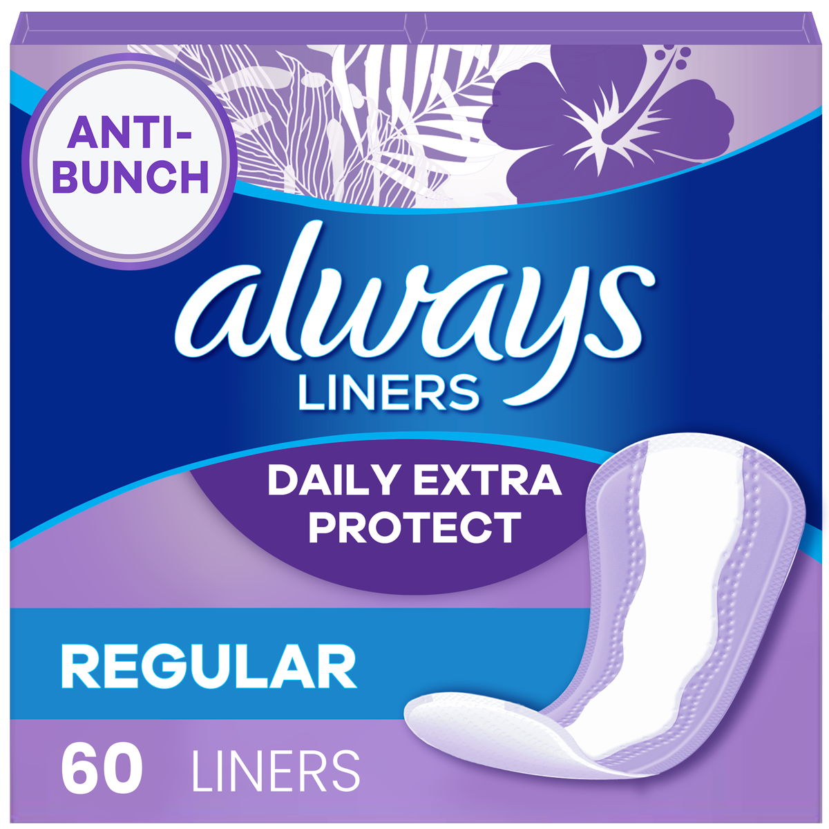 Always Daily Extra Protect Liners, Regular (Unscented) | Always®