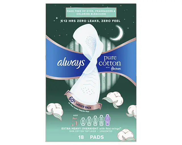 Always Infinity Flexfoam Pads For Women - Extra Heavy Overnight Absorbency  - Unscented - Size 5 - 30ct : Target