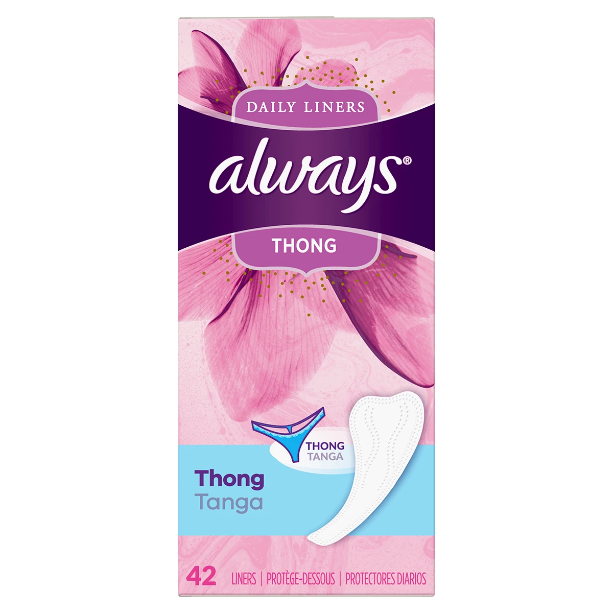 Always US Thin Daily Thong 42ct