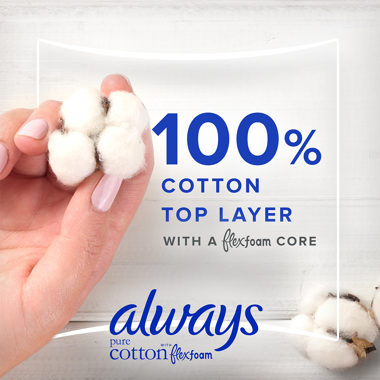 100% Cotton Top Layer With FlexFoam Core