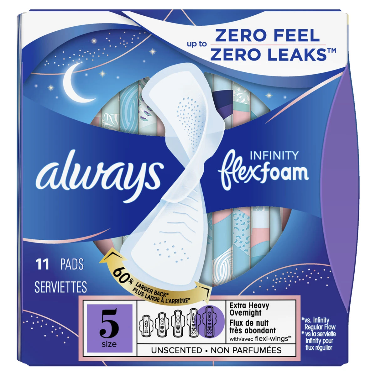 Always ZZZ Overnight Pads Size 6 20Pads – Roulston's Pharmacy PharmaChoice