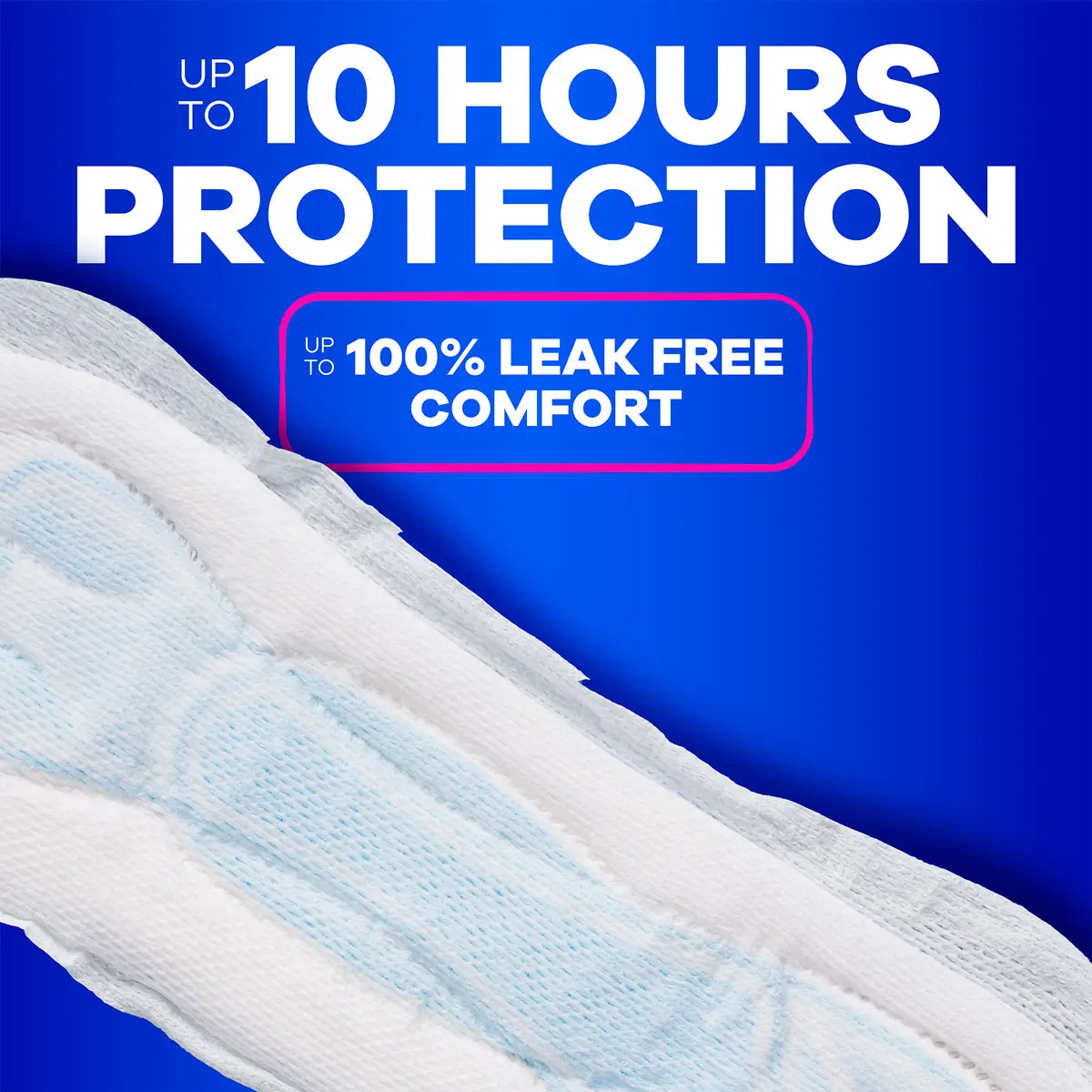 We've got your flow covered Day and Night. Features different pad sizes and coverages, as well as disposable period underwear.