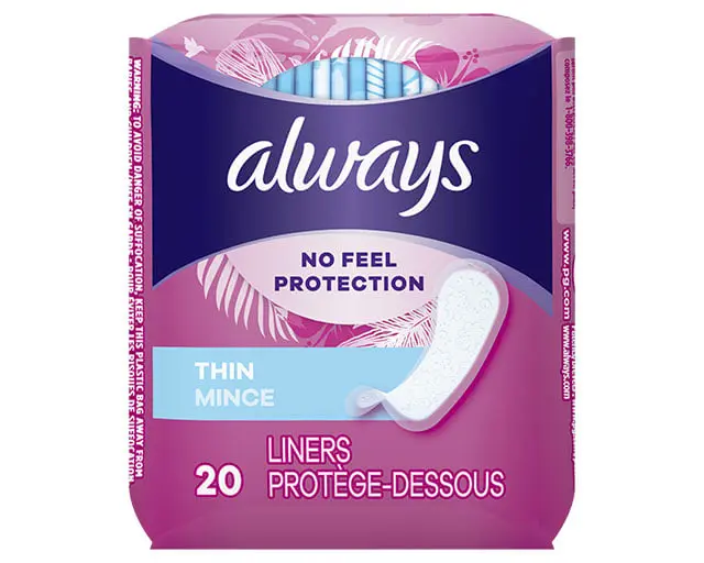 Always Dailies Liners Thong Mini-Slip 42 Count (2 Pack) : : Health  & Personal Care