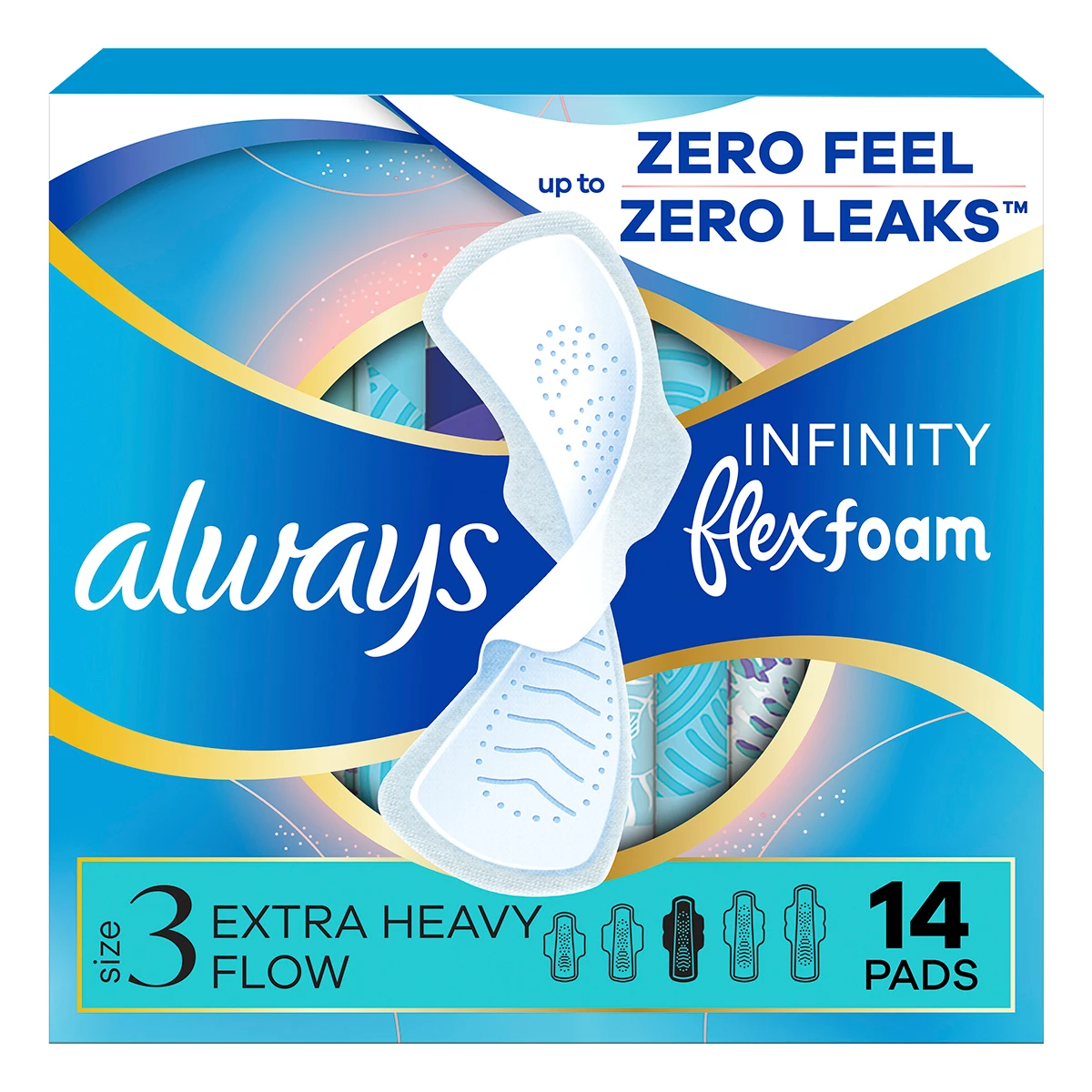 Always Infinity Size 3 Extra Heavy Pads With Wings | Always®