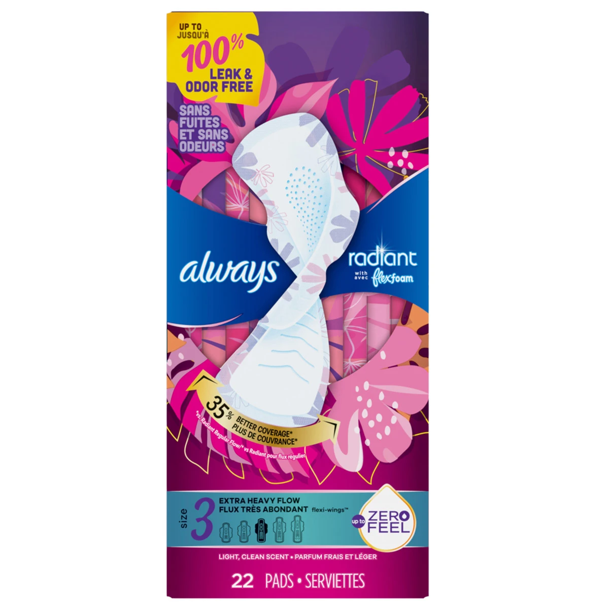 Always Maxi Extra Heavy Overnight Pads With Wings - Size 5 - 20ct : Target