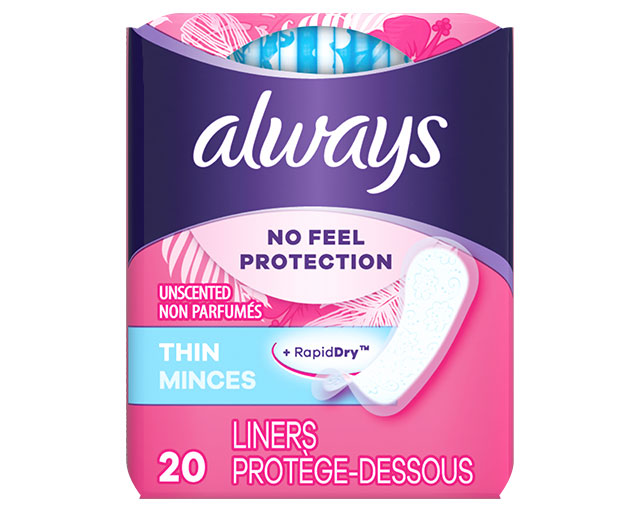 Always Thin Daily Liners