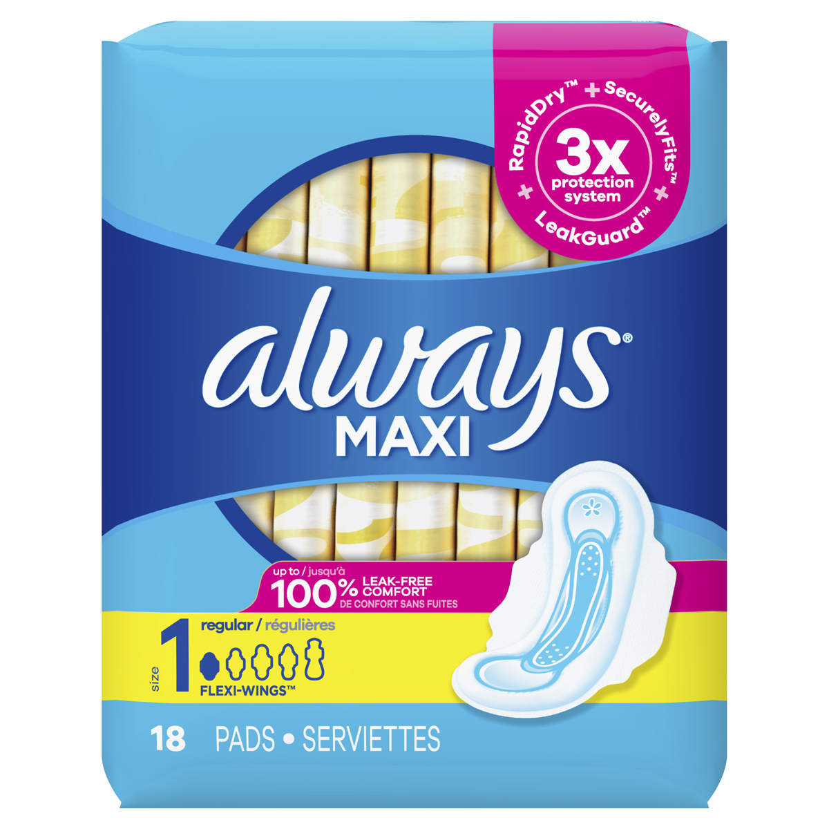 Always Pads 18 ct