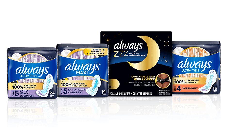 What are Always products made of?