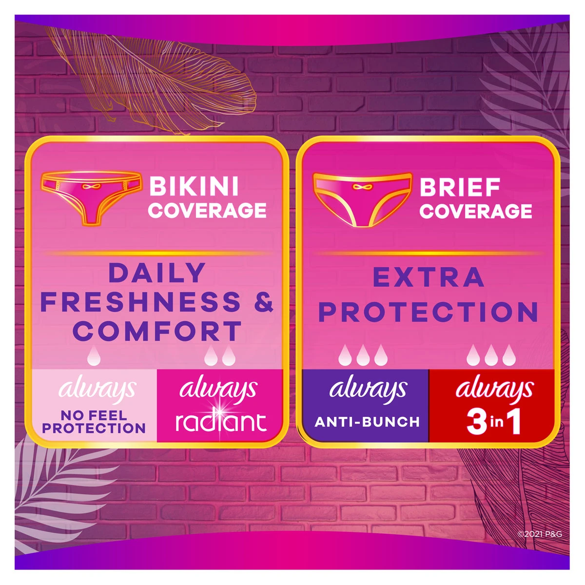 Always Dailies Extra Protect Large Panty Liners 28 per pack