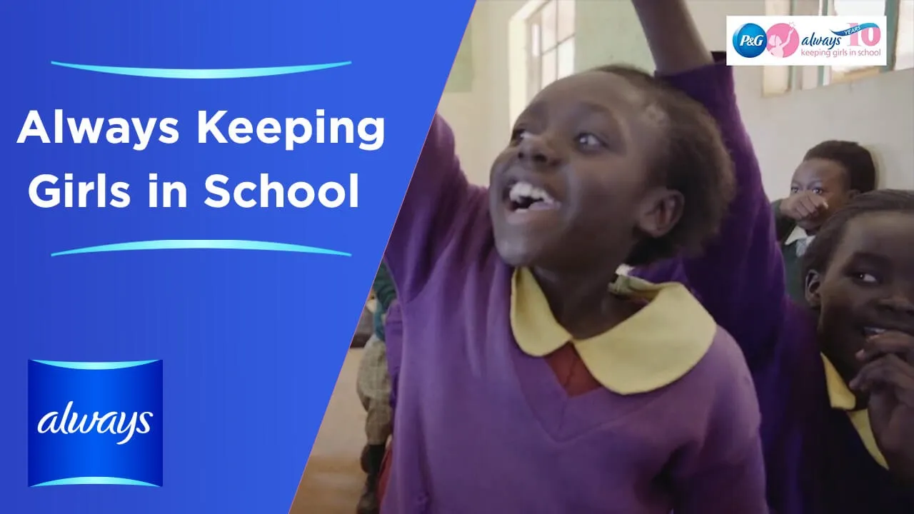 Always Keeping Girls in School - Puberty education and sanitary towels to help girls