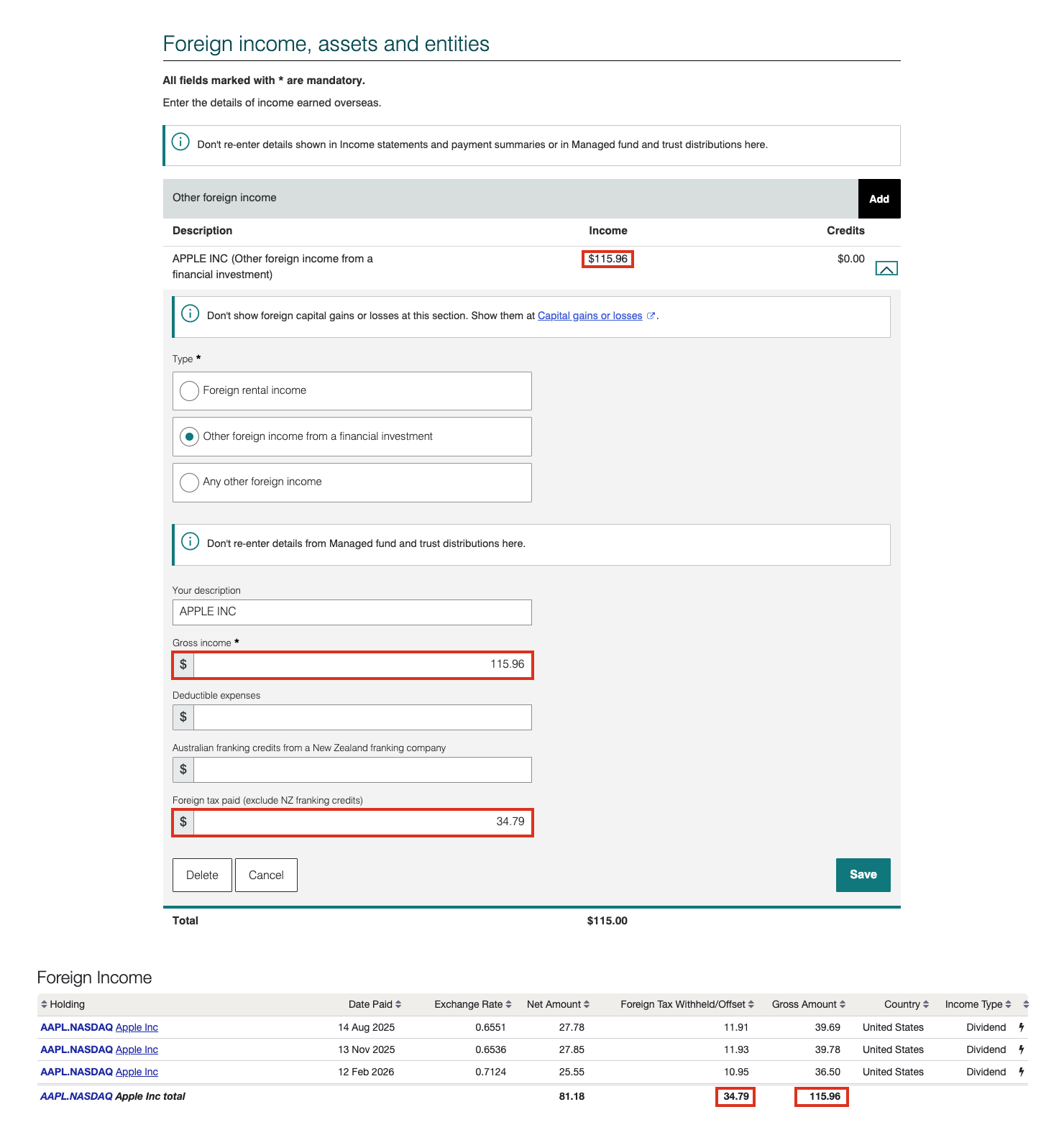 mytax vs foreign income reconciliation
