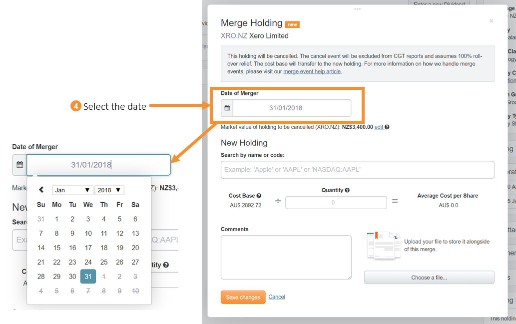 How to handle Xero delisting from the NZX step four