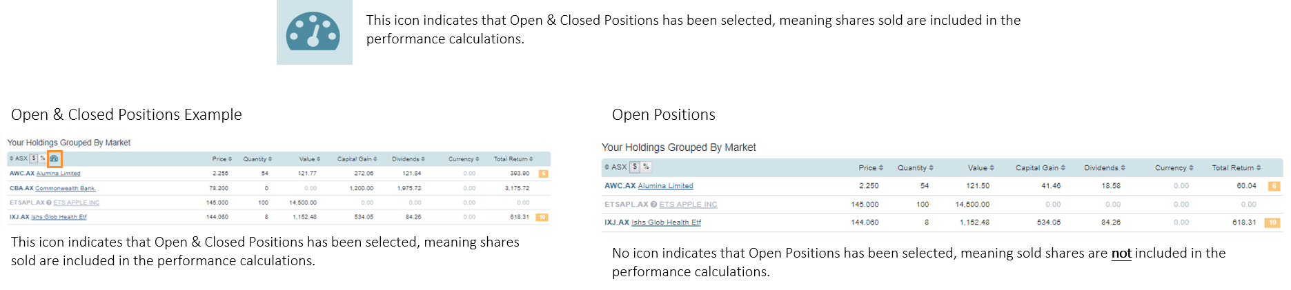 Open & Closed Position icon