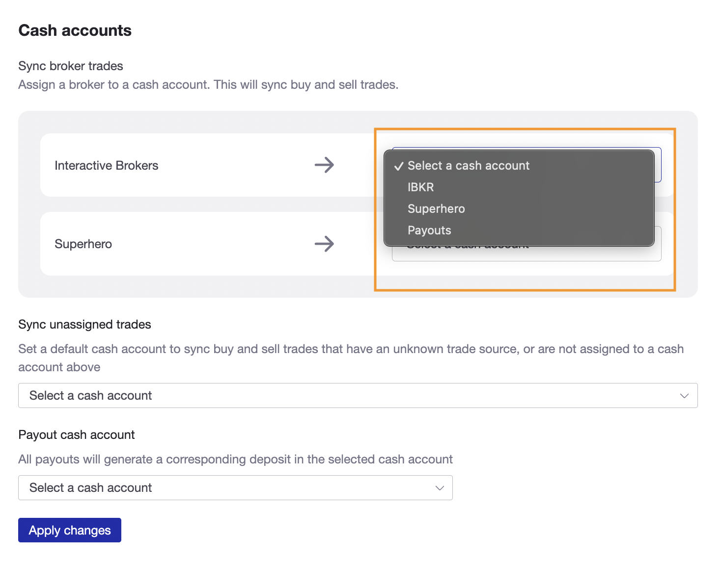 Broker source mapping