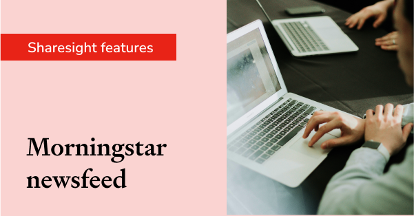 Sharesight Morningstar RSS feed