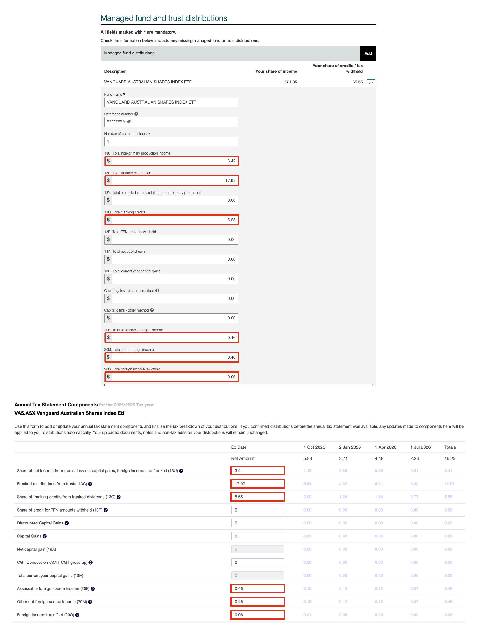 mytax vs ats components reconciliation