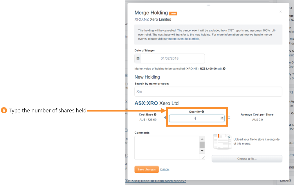 How to handle Xero delisting from the NZX step six