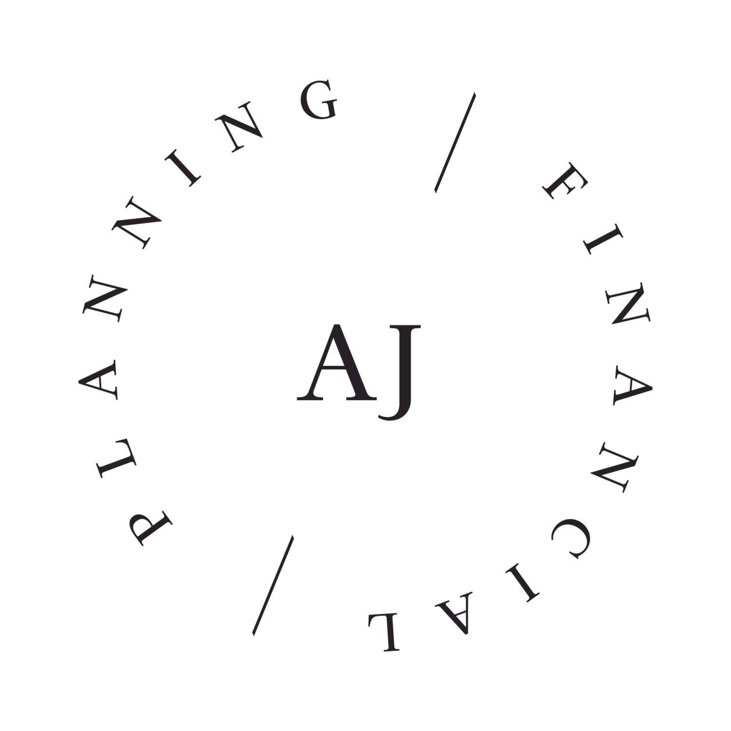 logo - AJ Financial Planning (whi