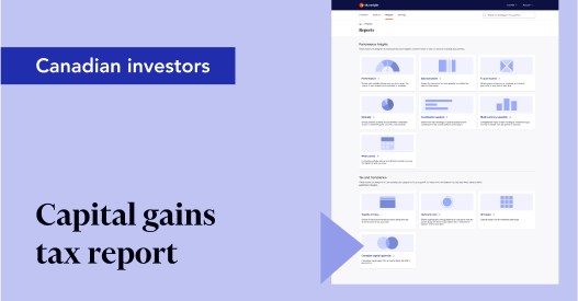Capital gains tax report