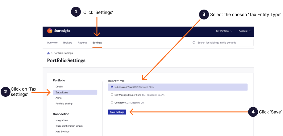 changing tax setting - 1
