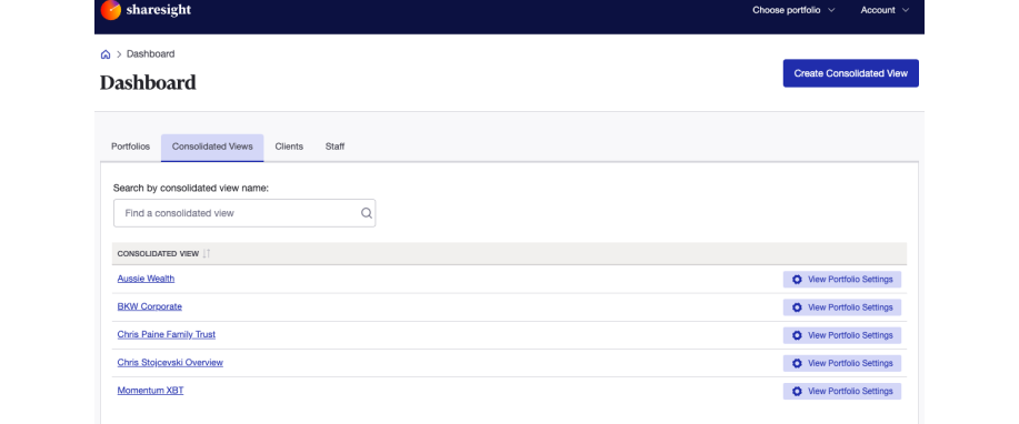 sharesight pro dashboard - 3