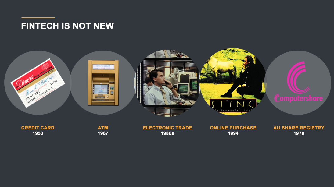 Fintech is not new