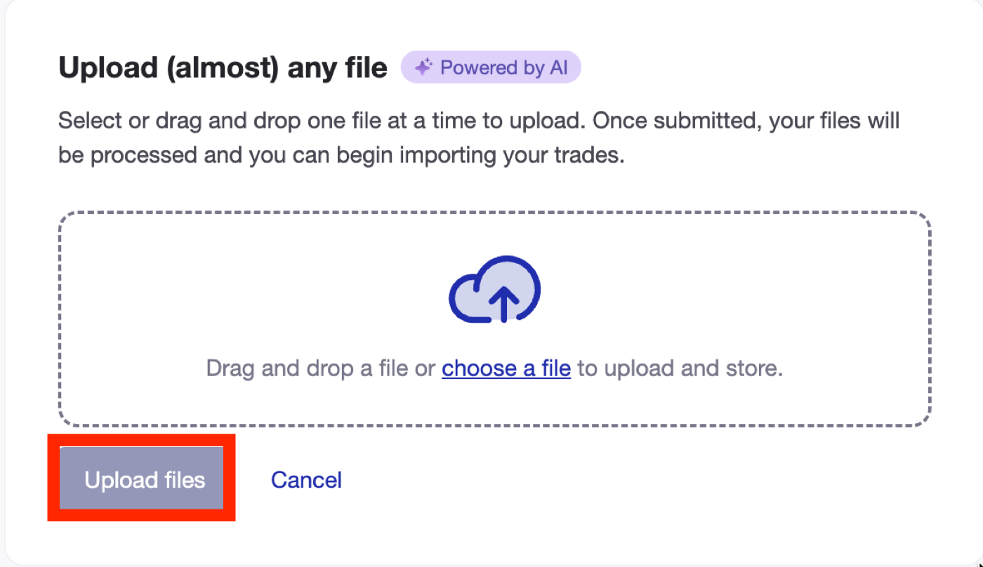 Upload your file