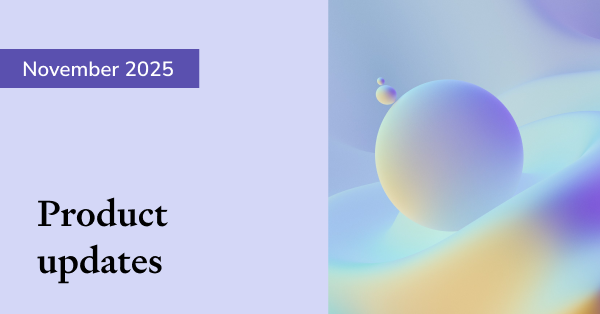 Product updates November