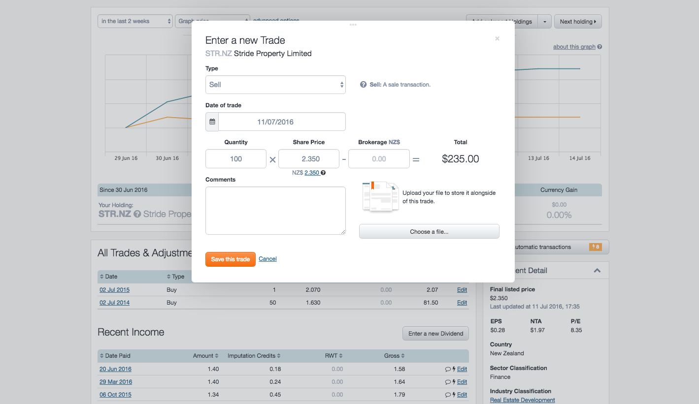 Stride Investore restructure - screenshot 1