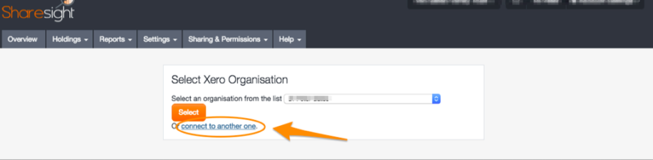 CorrectXeroOrgDoesNotShowUp